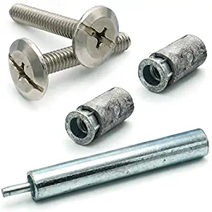 Hurricane Hardware Stainless Steel Phillips Combo Drive Stainless Steel Sidewalk Bolt Kit with Masonry Anchors & Set Tool - 49 Pieces