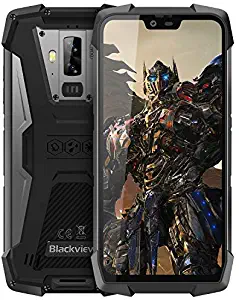 Rugged Cell Phones Unlocked, Blackview BV9700 Pro 4G IP68 Waterproof Drop Proof Gaming Smartphones, Octa Core 6GB+128GB 5.8 inches FHD Screen Android 9.0 4380mAh Battery Dual Sim Mobile Phone, Black