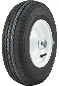 Kenda Loadstar 8in. Bias-Ply Trailer Tire and Wheel Assembly with Integral Hub - 15 x 4.80 x 8, 1-Hole, Load Range A, Model Number HS408B-1I(A)