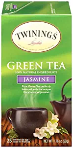 Twinings of London Jasmine Green Tea Bags, 25 Count (Pack of 1)