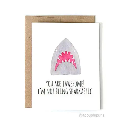 Jawsome//Shark Week Gift, Shark Week, Card for Shark Lover, Gift for Shark Lover, Shark Lover, Shark Week Card
