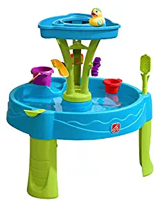 Step2 Summer Showers Splash Tower Water Table | Kids Water Play Table with 8-Pc Accessory Set