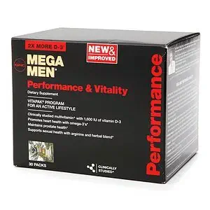 GNC Men's Mega Men Performance & Vitality Vitapak, Packs 30 ea