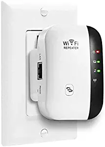 WiFi Repeater/Mini WiFi/US Plug/WiFi Range Extender Wireless Access Point / 2.4GHz High Speed Network Ap/Repeater Modes, with Ethernet Port WiFi Signal Internet Booster Compatible with Alexa