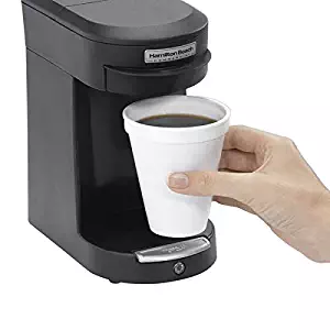 Hamilton Beach Commercial 1 Cup Pod Coffeemaker, Black, Single Serve Coffee Brewer, HDC200B