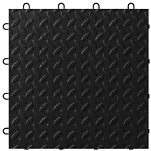 Gladiator GAFT24TTTB Black Floor Tile, 24-Pack