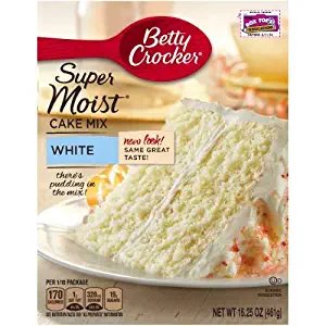 Betty Crocker, Super Moist, White Cake Mix, 16.25 oz (Pack of 2)
