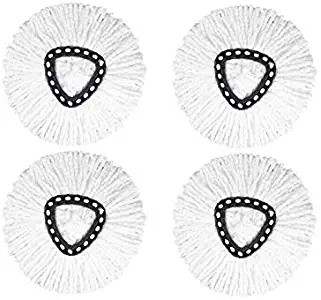 Ximoon 4 Pack-Microfiber Spin Mop Head Refill Replacements for Easy Wring Mop Pads
