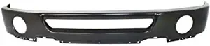 Crash Parts Plus Painted Black Steel Front Bumper for Ford F-150, Lincoln Mark LT - FO1002401