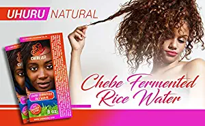 Uhuru Naturals Chebe Fermented Rice Water - Natural Hair Conditioner, Moisturizer & Detangler - Hair Fall Prevention, Growth & Repair For Men & Women (16 oz)
