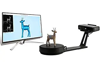 EinScan-SE White Light Desktop 3D Scanner with Tripod, 0.1 mm Accuracy, 8s Scan Speed, 700mm Cubic Max Scan Volume, Fixed/Auto Scan Mode, Lowest Cost Professional Level 3D Scanner
