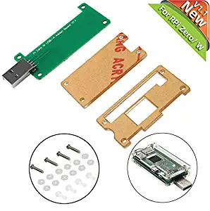 Raspberry Pi Zero W USB-A Add-on Board V1.1 No Data Line Required Plug-In-Play Provide A full Sized, USB Type-A Connector with Protective Acrylic Case for Raspberry Pi Zero or Zero W
