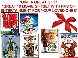 Ultimate Christmas Giftset 10-Film Collection - Home Alone 1,2,3,4 & 5 / Dr. Seuss' How the Grinch Stole Christmas / A Christmas Story 2/ Elf / Miracle on 34th Street / Jingle All The Way