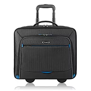 Solo New York Active Rolling Overnight Laptop Bag.Business Travel Rolling Overnighter Case for Women and Men. Fits up to 16 inch laptop - Black