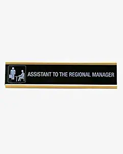 The Office,"Dunder Mifflin" Name Plate,"Assistant to The Regional Manager" Desk Name Plate