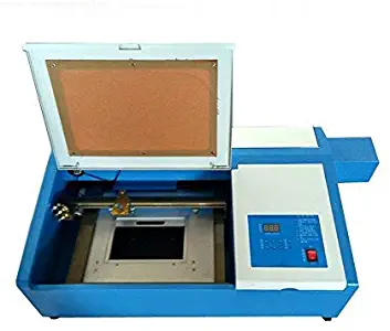 Desktop Mini CO2 Laser Engraving Machine, with Up and Down Table 50W Laser 300 x 200mm(12X8 inch) Cutting Machine with Laser Tube
