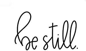 CCI Be Still Decal Vinyl Sticker|Cars Trucks Vans Walls Laptop|Black|5.5 x 3.5 in|CCI2061