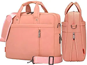 YiYiNoe Shoulder Bag for 15 inch Laptop Business Briefcase Waterproof Messenger Bags Pink