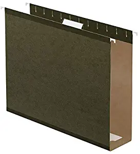 Office Depot Box Bottom Hanging File Folders, 2in. Expansion, Legal Size, Standard Green, Pack of 25, 406090OD