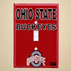 Ohio State Buckeyes Metal Light Switch Cover