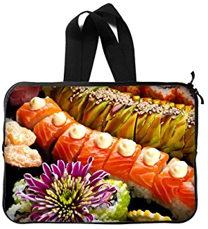Seafood Salmon Sushi Custom Laptop Sleeve Case Notebook Computer Bag 14