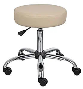 Boss Office Products B240-BG Be Well Medical Spa Stool in Beige