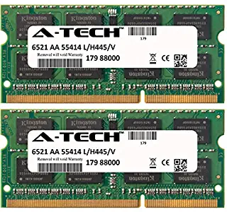A-Tech 8GB KIT (2 x 4GB) For IBM-Lenovo Thinkpad Notebook Series R400 (7445-xxx) R400 (7446-xxx) R400 (7447-xxx) R400 R500 SL410 SL510 T400 T400 (2764. SO-DIMM DDR3 NON-ECC PC3-8500 1066MHz RAM Memory